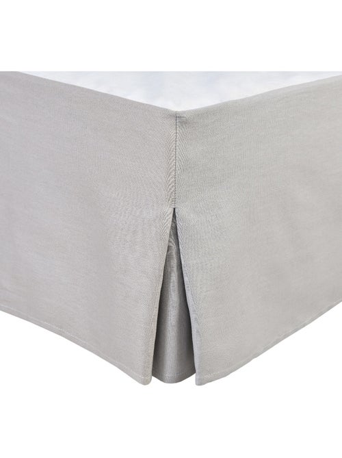 Cache sommiers 100% coton gris clair - Kiabi Cache sommiers 100% coton gris clair - Kiabi