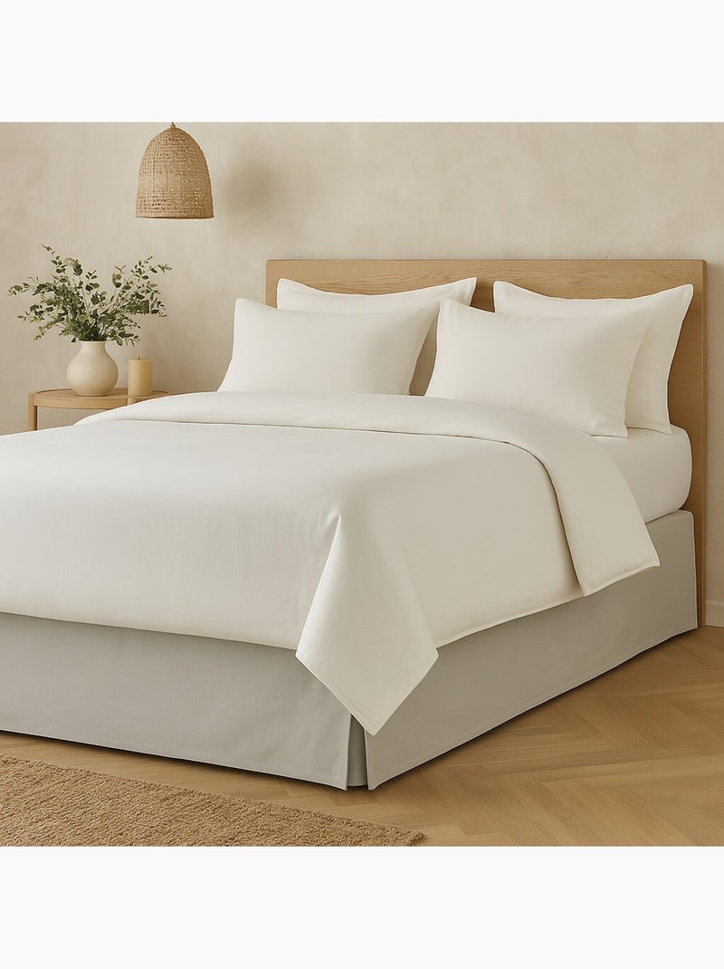 Cache sommiers 100% coton gris clair Gris clair - Kiabi