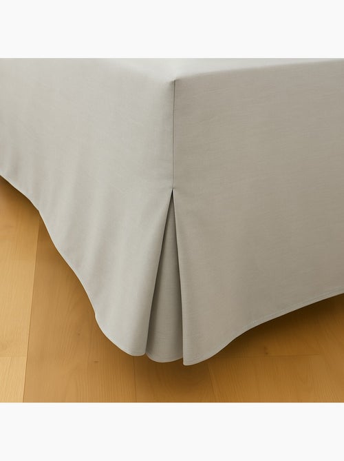 Cache sommiers 100% coton gris clair - Kiabi Cache sommiers 100% coton gris clair - Kiabi