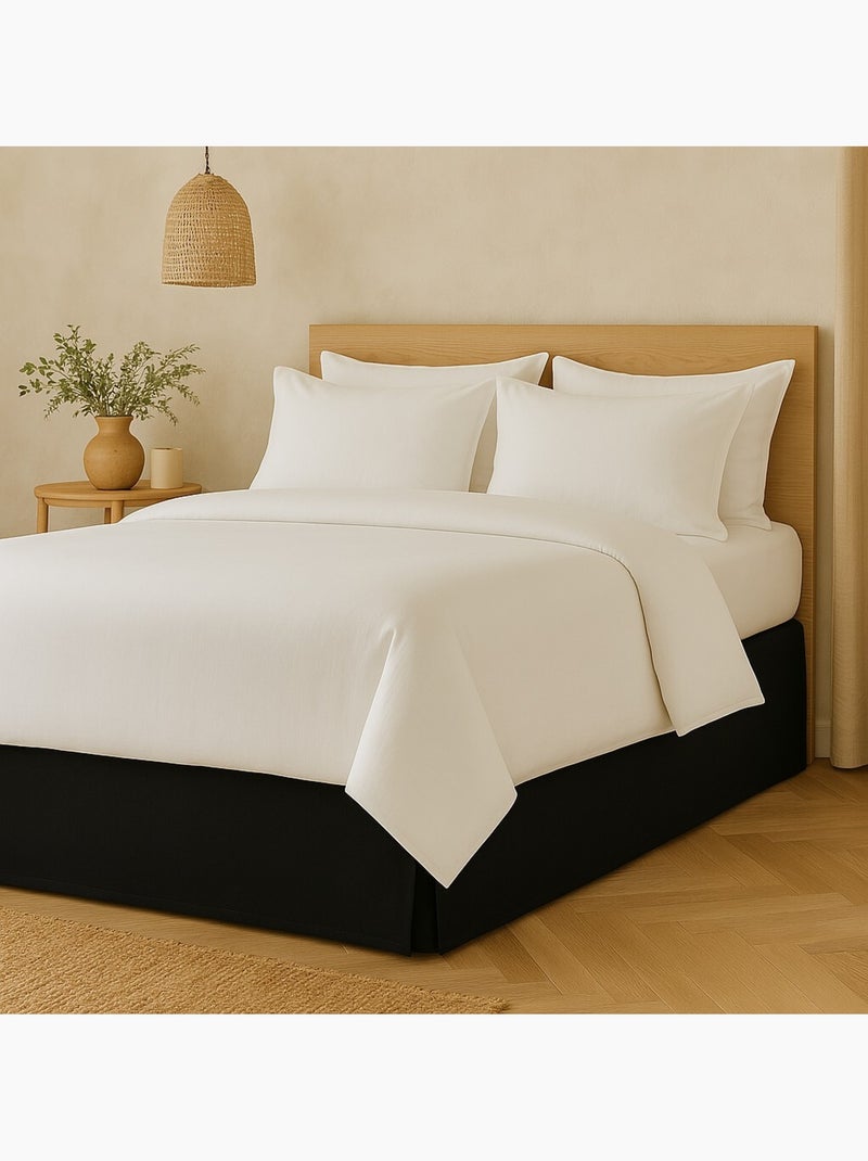 Cache sommiers 100% coton noir Noir - Kiabi