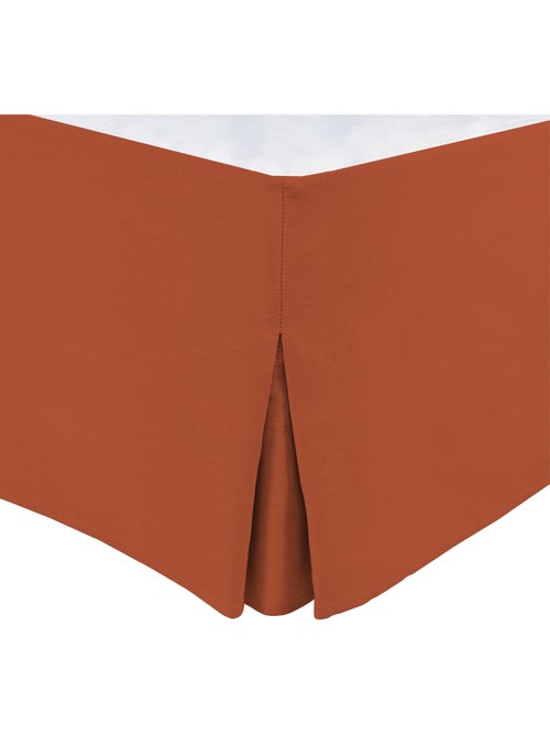 Cache sommiers 100% coton terracotta - Kiabi