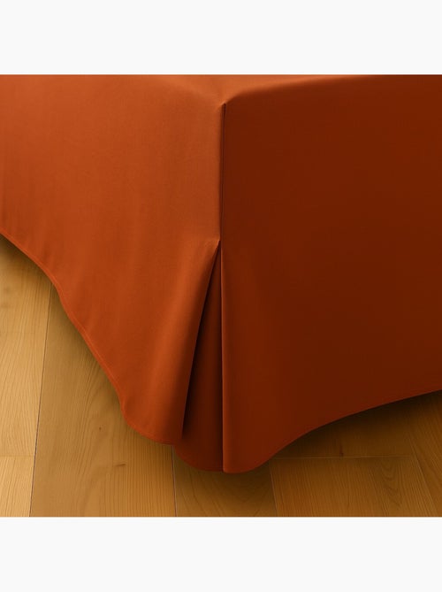 Cache sommiers 100% coton terracotta - Kiabi