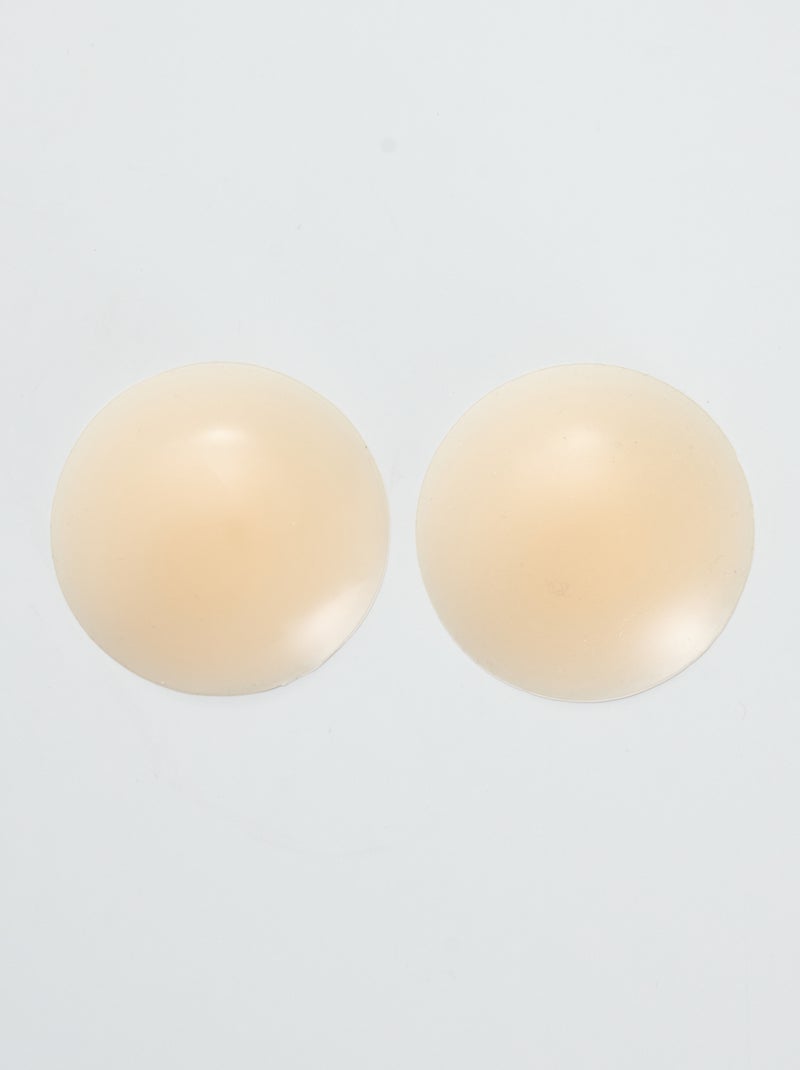 Cache-tétons en silicone réutilisable beige - Kiabi