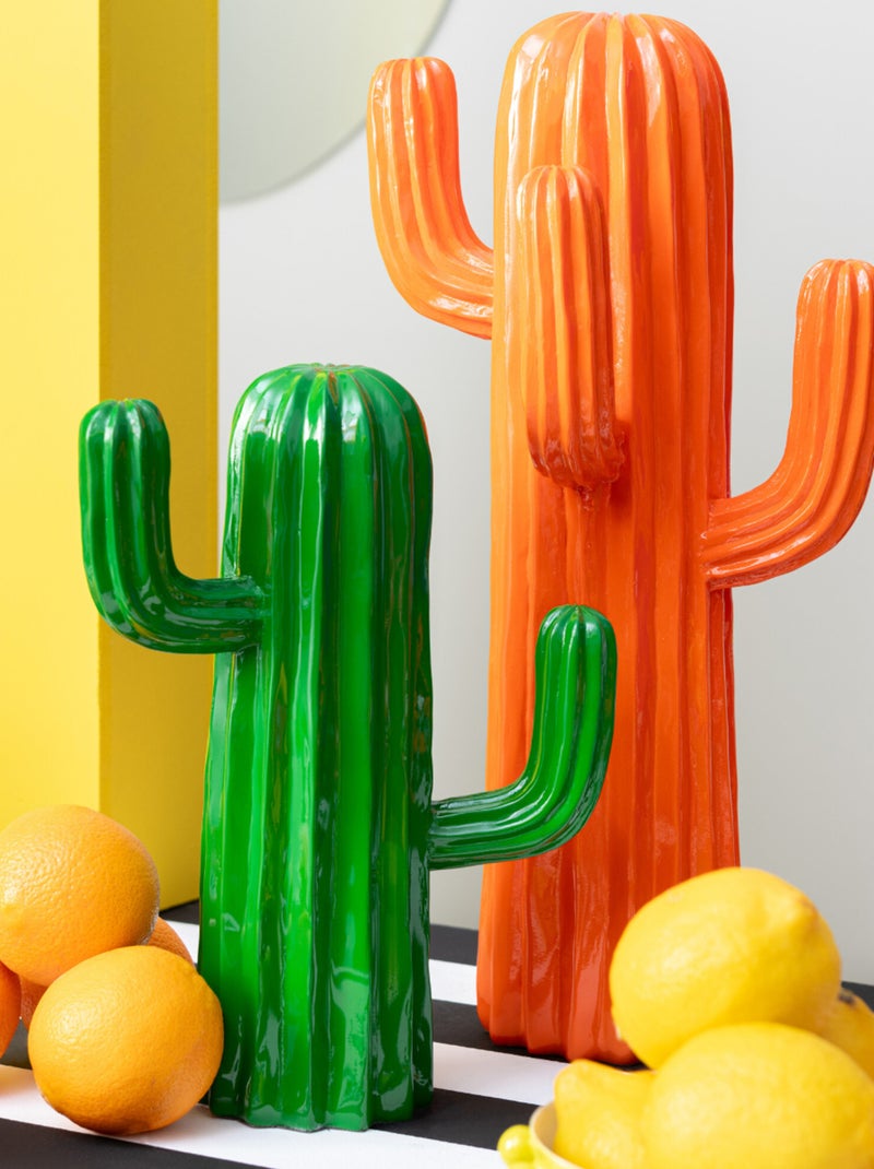 Cactus décoratif vert en résine 41 cm Vert - Kiabi