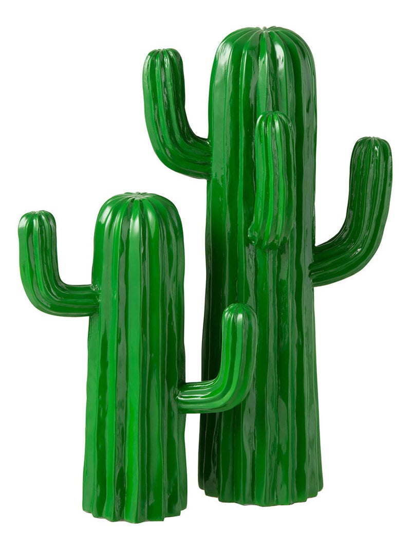 Cactus décoratif vert en résine 41 cm Vert - Kiabi