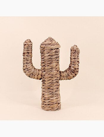 Cactus en fibres naturelles 35cm