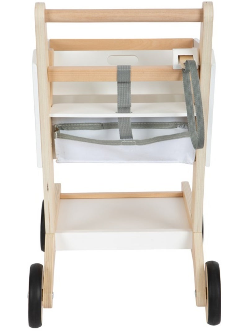 Caddie en bois fresh Blanc - Kiabi