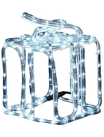 Cadeau de noël lumineux 144 led décoration solaire blanc froid
