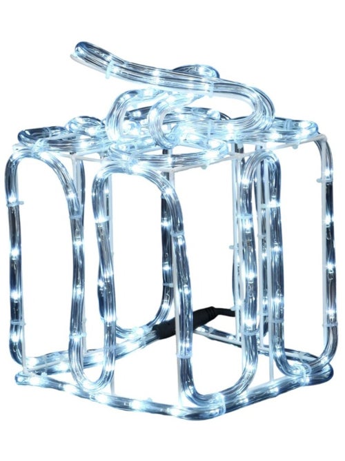 Cadeau de noël lumineux 144 led décoration solaire blanc froid - Kiabi