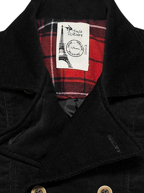 Cadeau Noël   Caban  + Jupe Plissée Tartan   + Col roulé  - La Faute à Voltaire - Kiabi