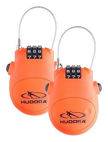 Cadenas à câble et combinaison numérique - Set de deux