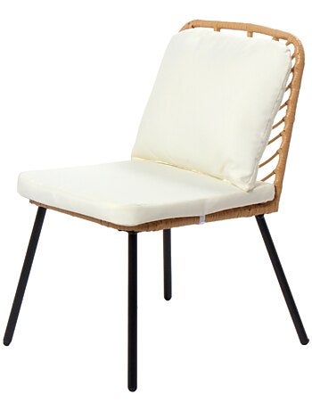 CADIX Salon de jardin bas 2 chaises + 1 table