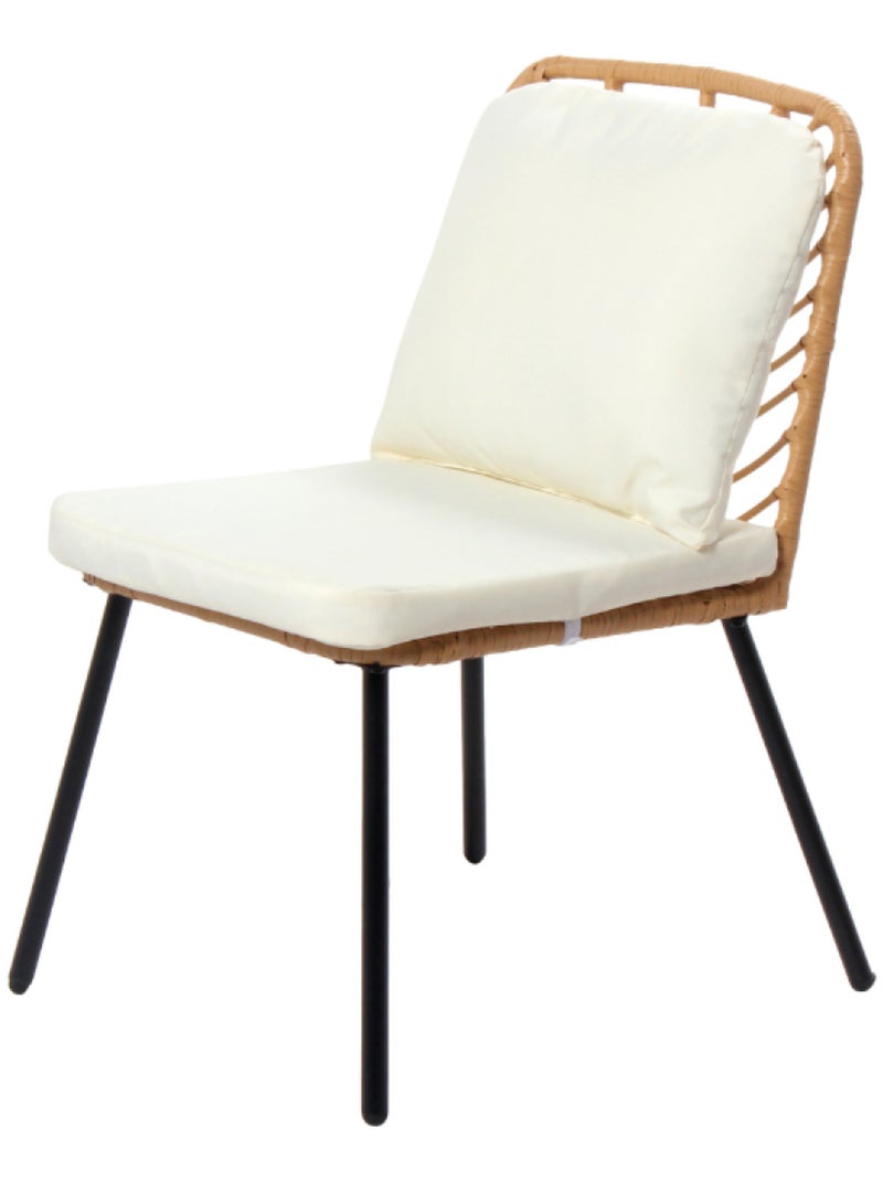 CADIX Salon de jardin bas 2 chaises + 1 table Marron - Kiabi
