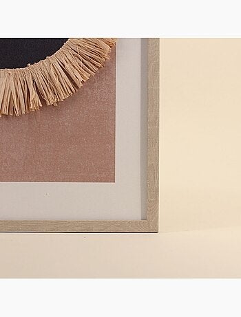 Cadre 3D noir, blanc, terracotta 40x60cm