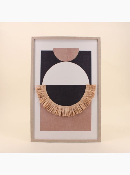 Cadre 3D noir, blanc, terracotta 40x60cm - Kiabi