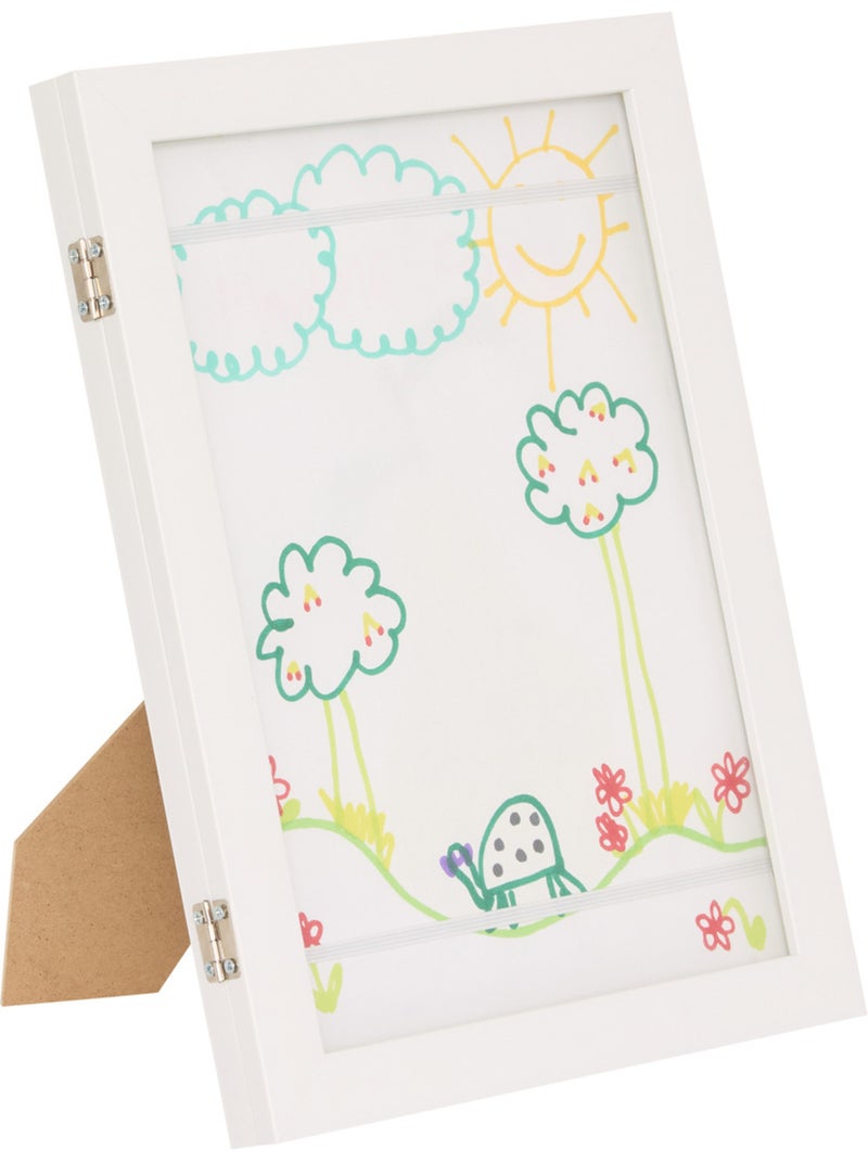 Cadre à dessin enfant A4 vitré DESSY Rose - Kiabi