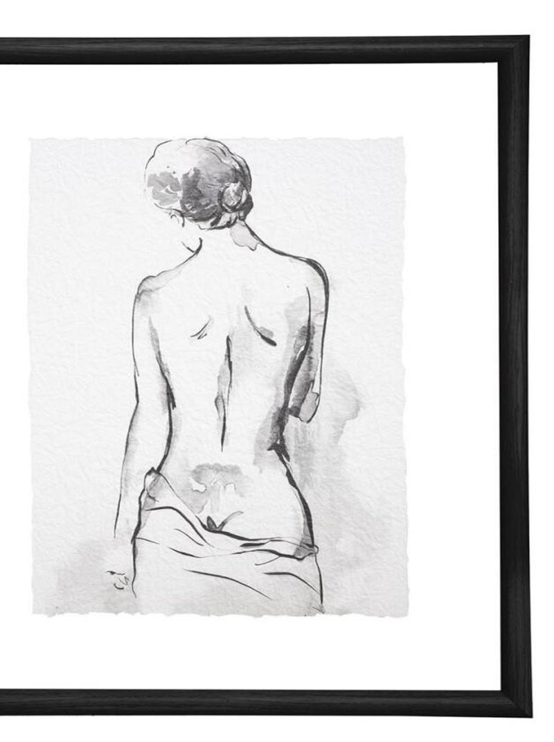 Cadre avec affiche nu 30x40 cm modèle 1 Noir - Kiabi