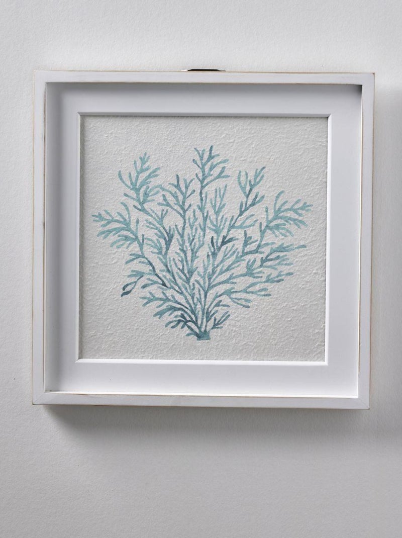 Cadre avec poster Corail BEACH HOUSE Blanc - Kiabi