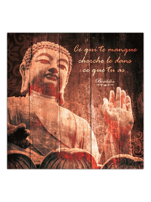 Cadre Bouddha avec citation - Kiabi