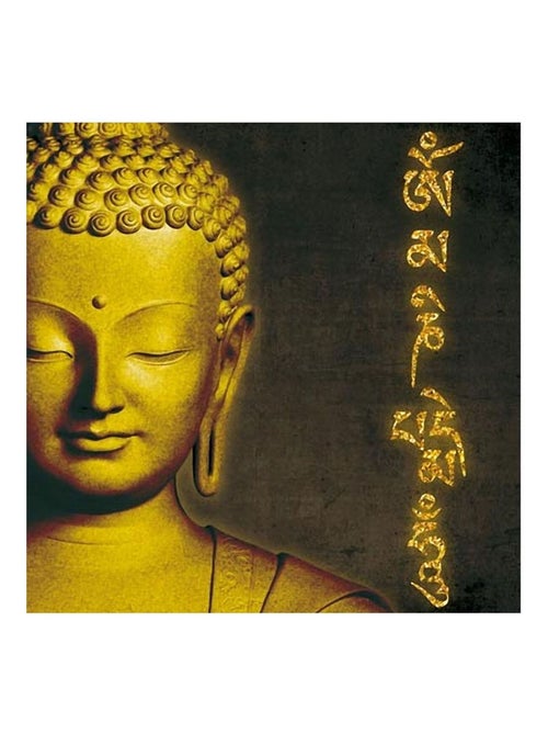 Cadre carré en toile bouddha - Kiabi