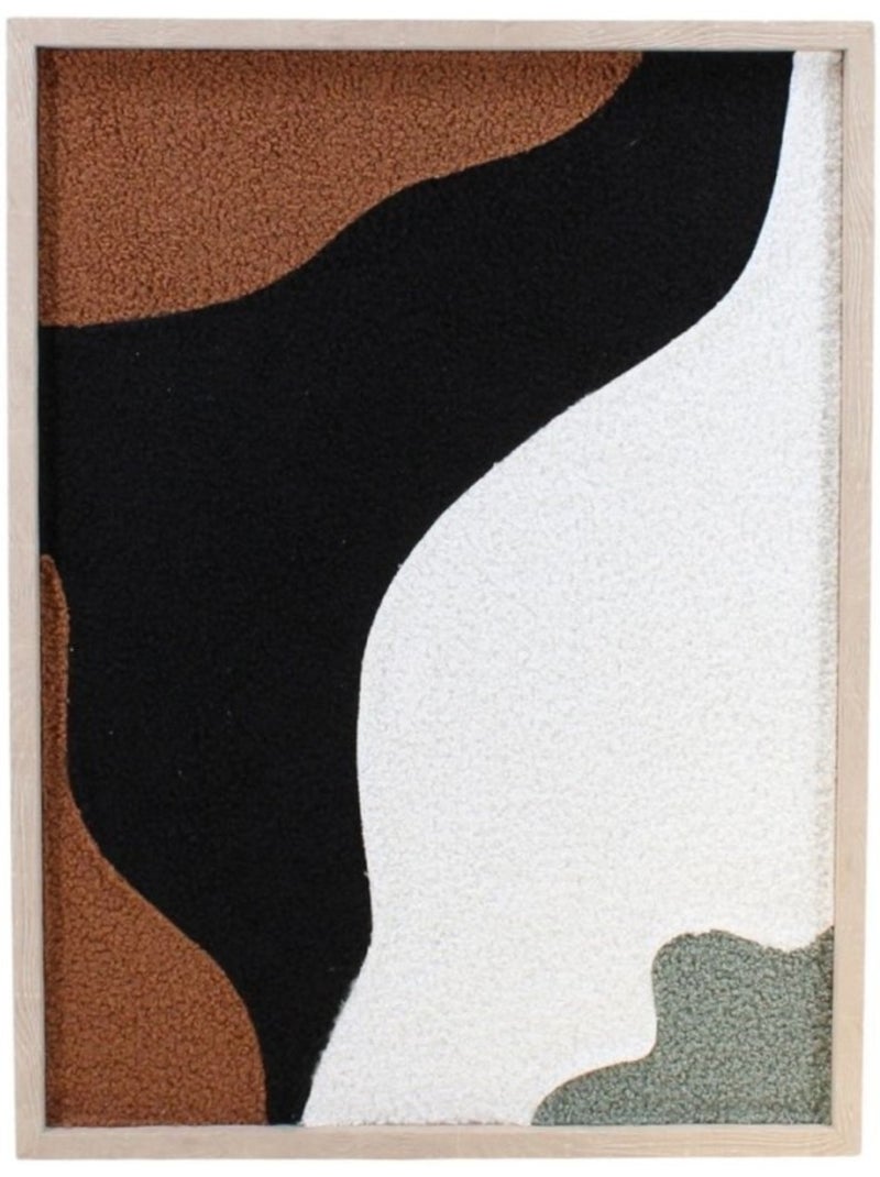 Cadre déco 3D bouclette 40x60cm Noir - Kiabi