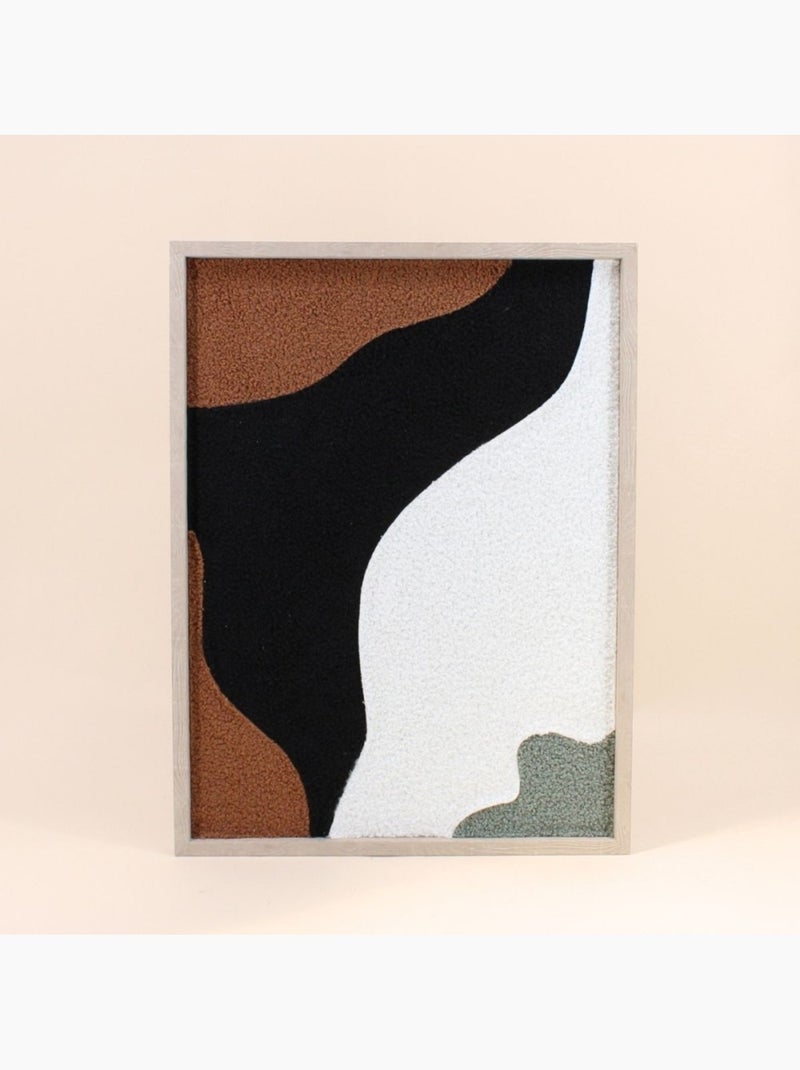 Cadre déco 3D bouclette 40x60cm Noir - Kiabi