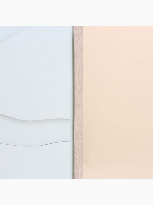 Cadre déco à reliefs en bois beige 40x60cm - Kiabi