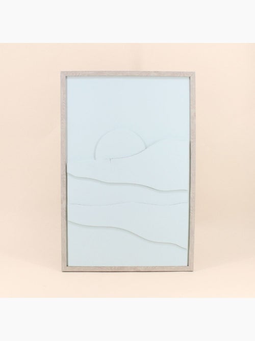 Cadre déco à reliefs en bois beige 40x60cm - Kiabi