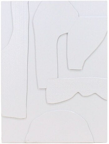 Cadre déco blanc formes géométriques 30x40cm