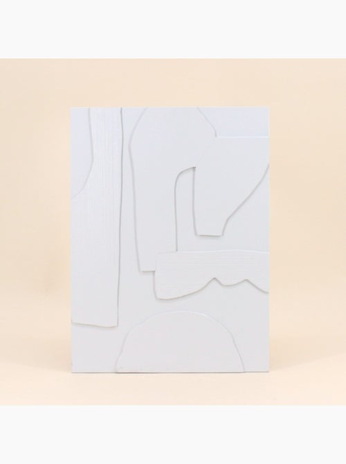 Cadre déco blanc formes géométriques 30x40cm - Kiabi