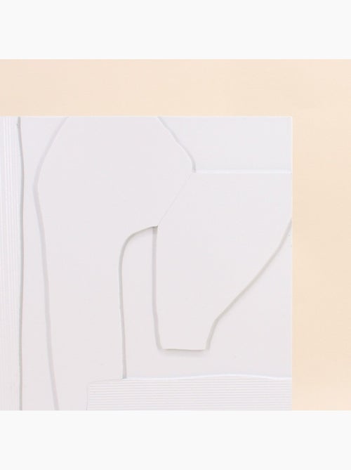 Cadre déco blanc formes géométriques 30x40cm - Kiabi