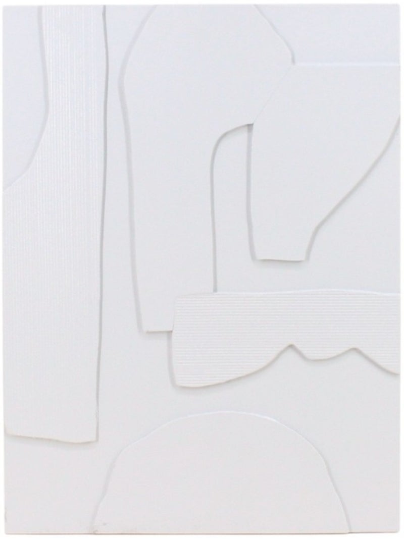 Cadre déco blanc formes géométriques 30x40cm Blanc - Kiabi