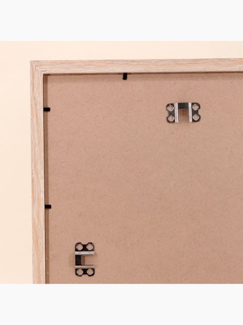 Cadre déco contour bois forme géométrique vertes 43x33cm - Kiabi