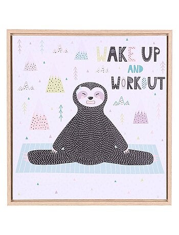 Cadre déco enfant paresseux Tommy - Wake up