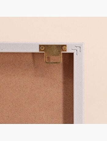 Cadre déco tissu bouclette 50x50cm