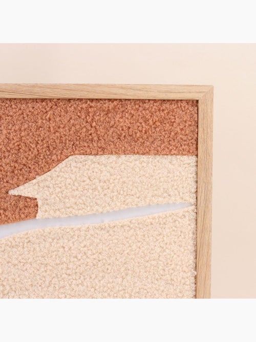 Cadre déco tissu bouclette 50x50cm - Kiabi