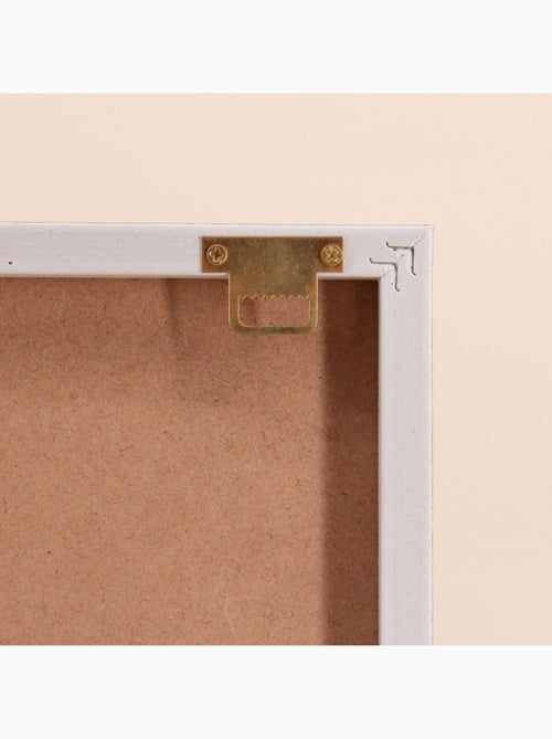 Cadre déco tissu bouclette 50x50cm - Kiabi