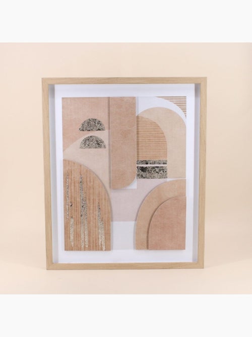 Cadre formes géométriques effet 3D 60x50cm - Kiabi