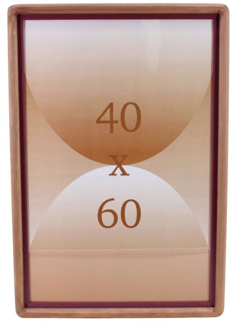 Cadre  moulure ronde en bois 40x60cm Beige - Kiabi