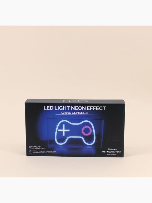 Cadre néon gamer console multicolore 23x13cm - Kiabi Cadre néon gamer console multicolore 23x13cm - Kiabi