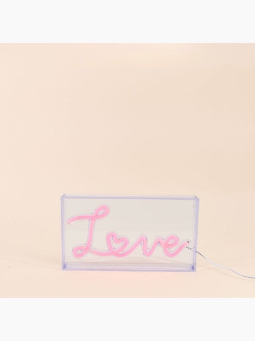 Cadre néon Love 23x13cm - Kiabi Cadre néon Love 23x13cm - Kiabi