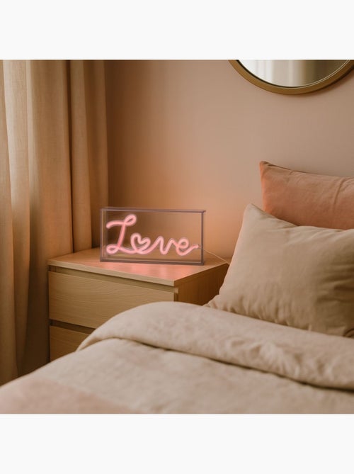 Cadre néon Love 23x13cm - Kiabi Cadre néon Love 23x13cm - Kiabi