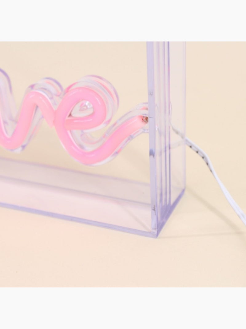 Cadre néon Love 23x13cm Gris - Kiabi