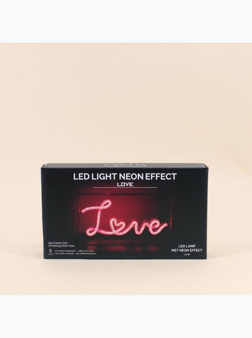 Cadre néon Love 23x13cm - Kiabi Cadre néon Love 23x13cm - Kiabi