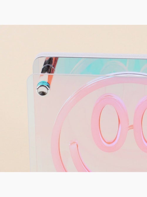 Cadre néon smile multicolore 15x15cm - Kiabi Cadre néon smile multicolore 15x15cm - Kiabi