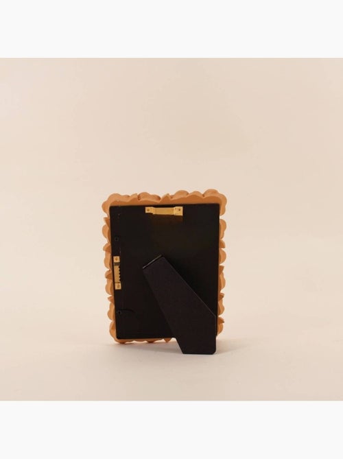 Cadre photo 10x15cm fleurs en résine beige - Kiabi