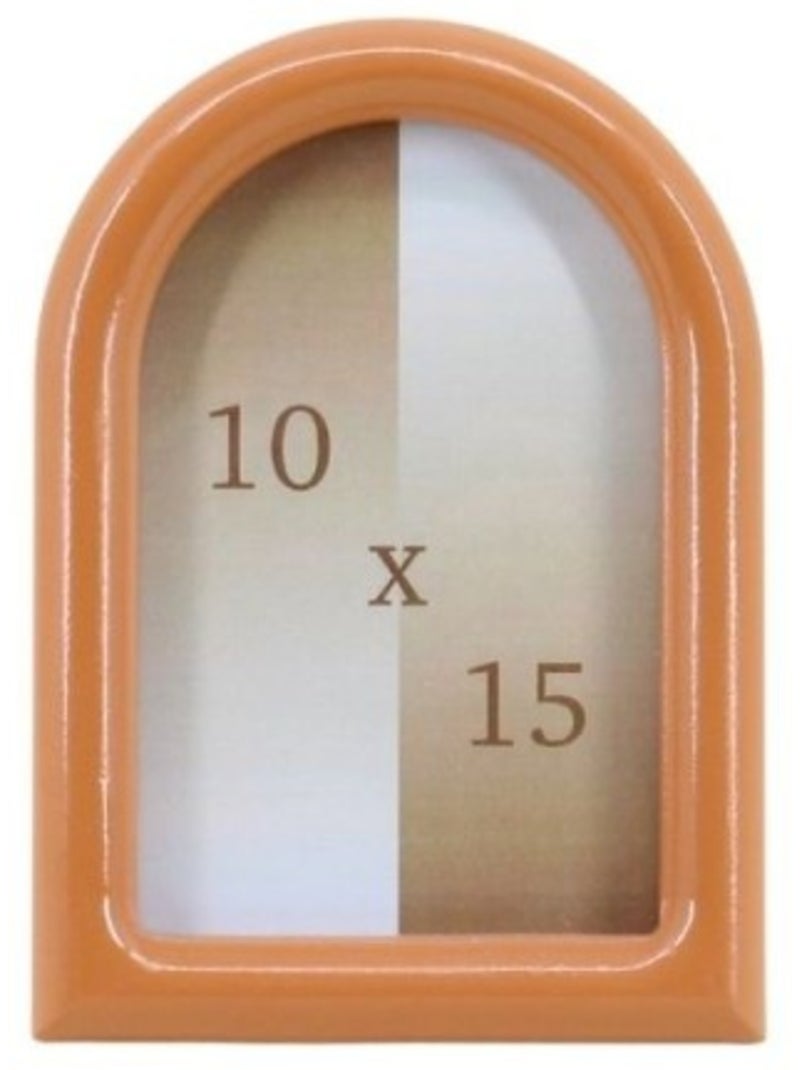 Cadre photo 10x15cm forme arche Marron - Kiabi