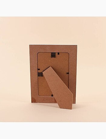 Cadre photo 10x15cm imprimé vichy jaune