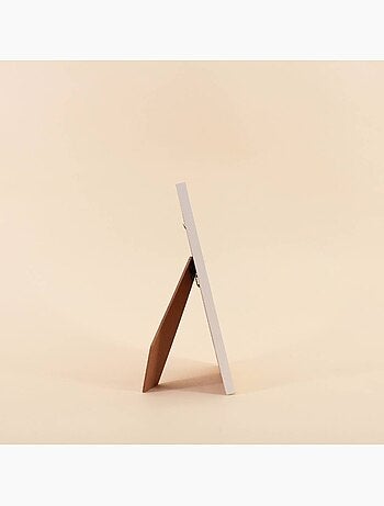 Cadre photo 10x15cm imprimé vichy jaune