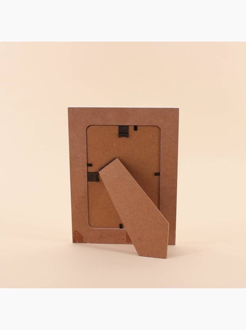 Cadre photo 10x15cm imprimé vichy jaune - Kiabi